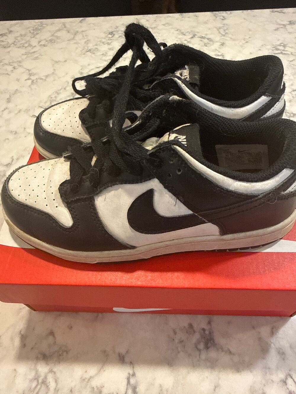 Nike Dunk Low PS Panda Black White Kids Size 2.5Y CW1588-100 w/ Box